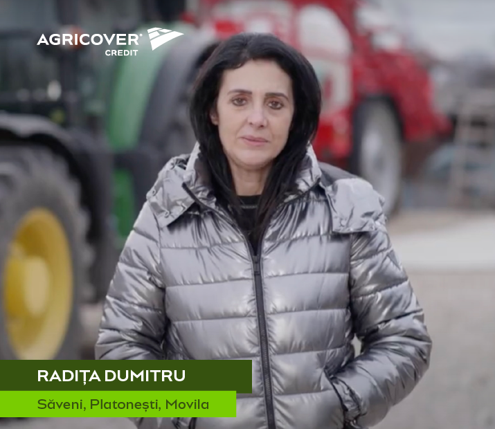 Rădița Dumitru is an ambitious farmer who uses the FERMIER Card for farm development